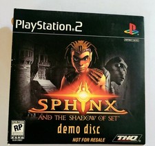 Playstation 2 PS2 Sphinx And The Shadow Of Set Demo Disc