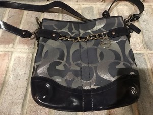 coach purse silver