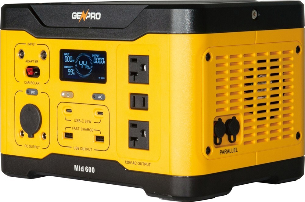 GenPro 600 - Compact Efficient Portable Power Station 600W 509.6Wh