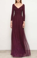 CHIARA BONI La Petite Robe LIENE BAROLO GATHERED A-LINE GOWN 50/ US 14