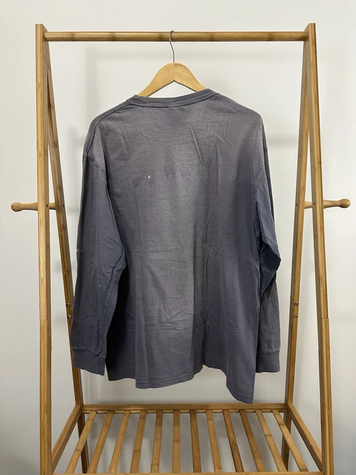 VTG Gradient Sun Faded Worn WIP Work Pocket LS Workwear T-Shirt Oversized L - Image 2 of 4