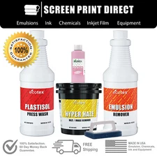 Plastisol Chemistry Kit for Screen Printing - Removers, Ink Degradent & more