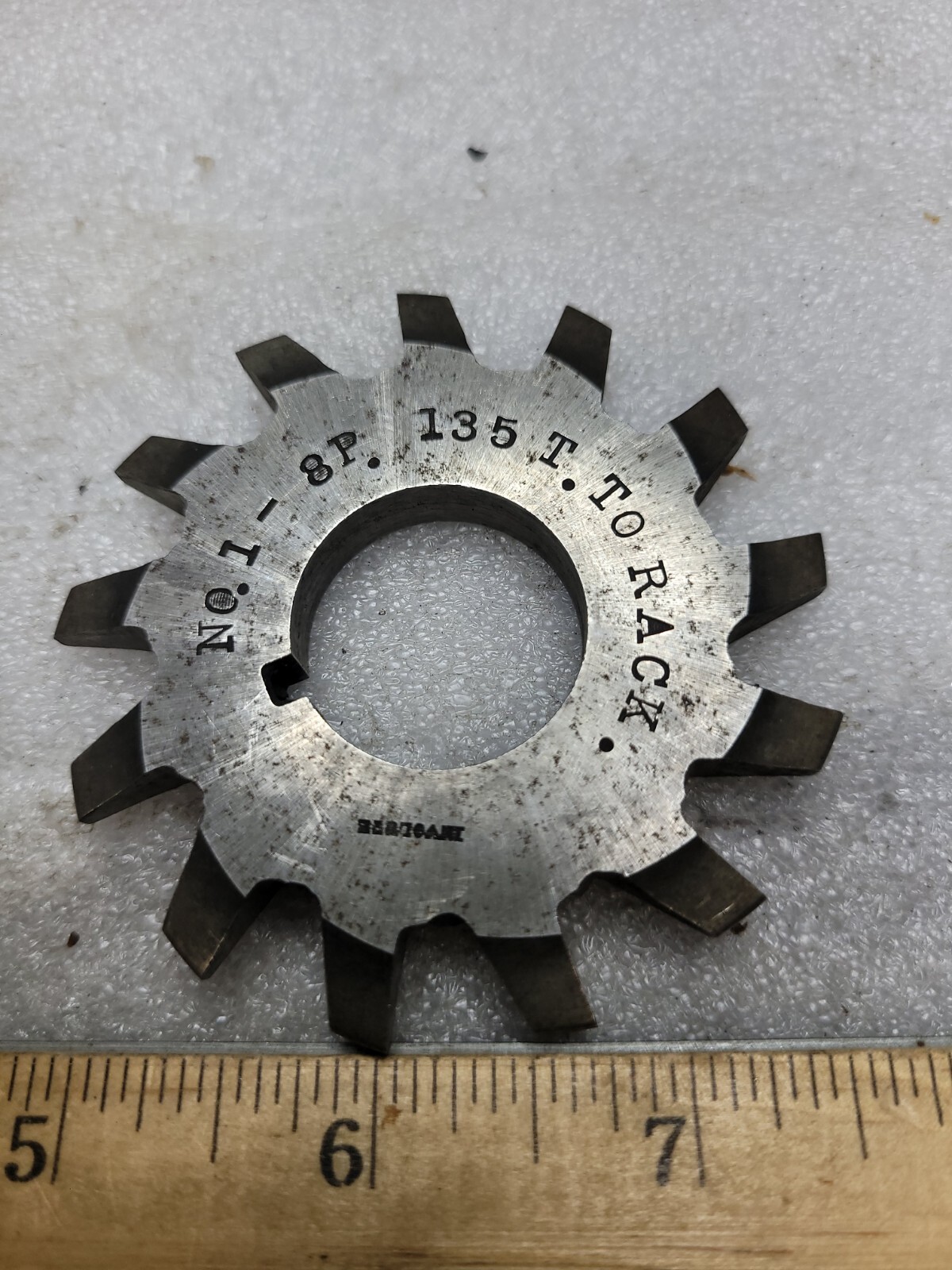 UNION TOOL No 1 - 8P 135 TO RACK Involute Gear Cutters H-S 1