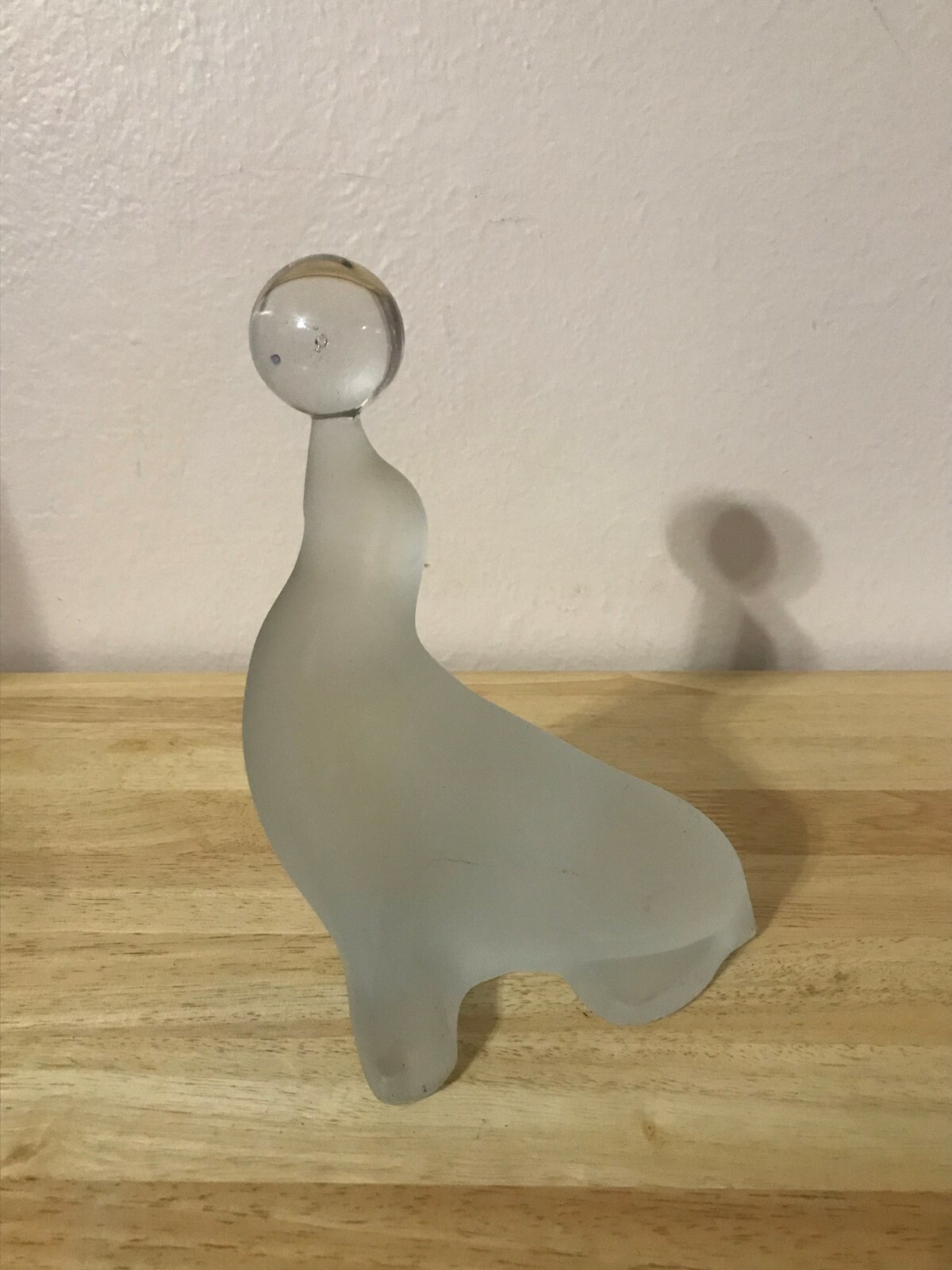 Frosted Glass Seal with ball on nose eBay