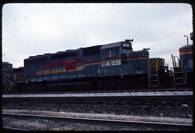 Original Rail Slide - LN Louisville & Nashville 1233 Danville IL 11-3-1982