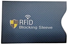 5 X RFID Blocking Sleeve NFC Anti Scan ID Credit Card Holder Case, Green Secure