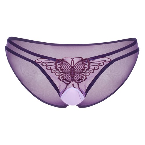 Set Reggiseno Uomo Sissy Frilly Arruffato Senza Ferretto Bralette con Mutandine Set Lingerie - Foto 26 di 48