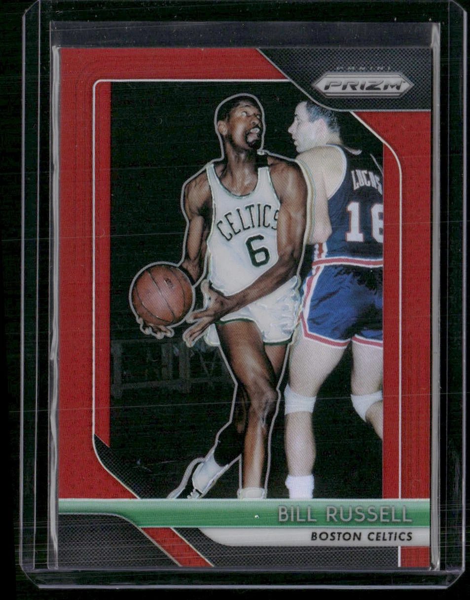 2018-19 Panini Prizm #25 Bill Russell Prizms Red #/299