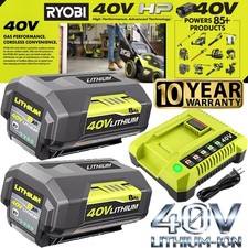 8.0Ah Battery 40 Volt for Ryobi 40V Lithium OP40602 Battery with LED / Charger