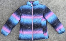 ZeroXposur Girls Stars Space Zippered Winter Puffer Jacket Size 10-12