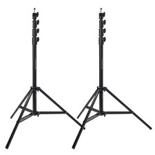 Flashpoint 2x Pro Air-Cushioned Heavy-Duty Light Stand Black, 9.5'