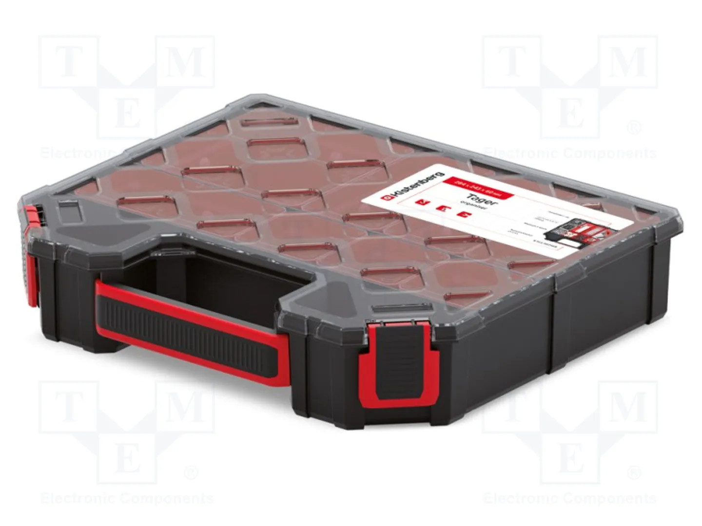 Kistenberg Schwarz Sortimentsbox Tager Carbo Organizer Ktgc30256b Mit Bechern - Bild 2