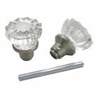 Schlage Hall Closet Door Knob, Non-Locking, Crystal And Silver — photo 2