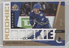 2021-22 SP Game Used Rookie Relics Blends 4/15 Vasily Podkolzin Jumbo Patch av1