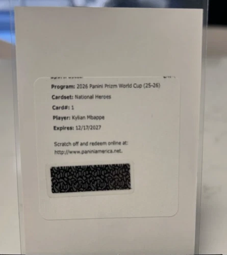 2026 Panini Prizm FIFA World Cup Kylian Mbappe #1 National Heroes Auto #L2