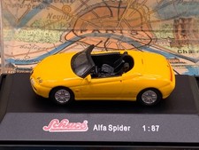 Schuco Model Car 1:87 H0 Alfa Spider Yellow