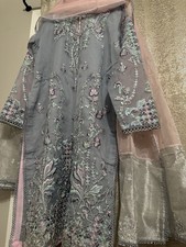 Pakistani Embroidered Organza Orginal Asim Jofa 2 Pices Bust 43/44