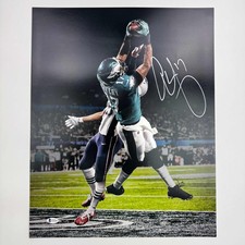 Autographed/Signed Alshon Jeffery Eagles Super Bowl LII TD 16x20 Photo BAS COA