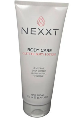 Nexxt Miami Body Care Glitter Body Lotion Pink Sugar Ultra Nourishing 6.7 Oz NEW