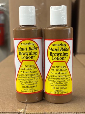 Maui Babe Browning Lotion - 4 fl oz (118 ml) pack of 2