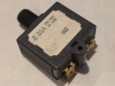 (3 pcs) E-T-A Circuit Breaker 1658-G21-00-P13-35A, 35A, Bass 106-1093-035 (NOS)