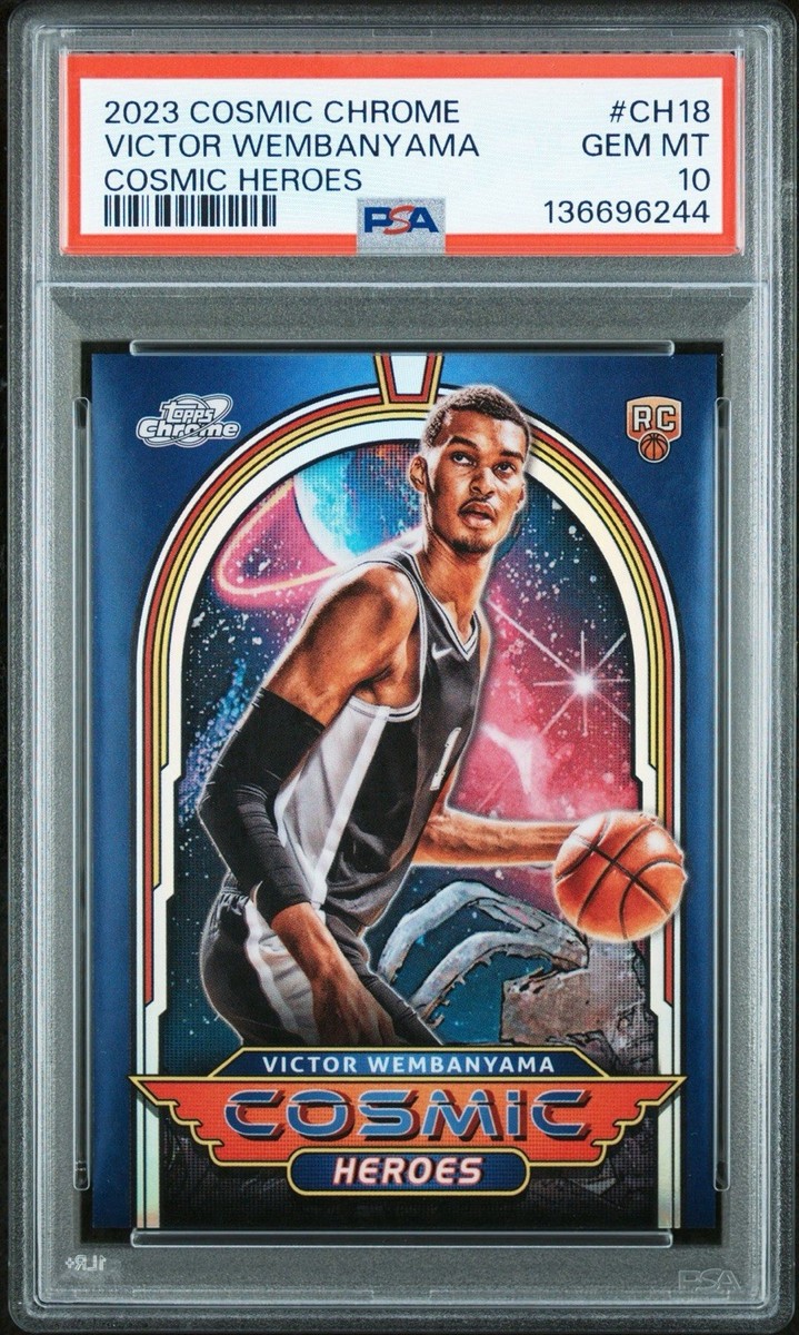 Rare 2023-24 Topps Cosmic Chrome Heroes Victor Wembanyama RC CASE