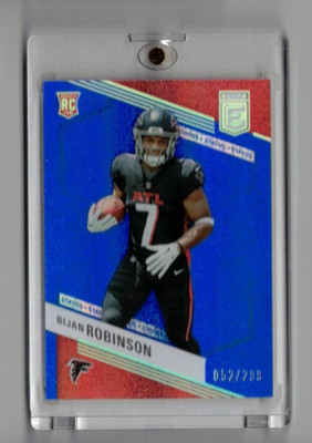 2023 Panini Donruss Elite  - Bijan Robinson Rookie Status Sparkle 52/299 Falcons