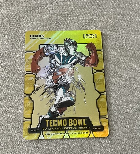 2026 Bo Jackson Battle Arena Tecmo Bowl QUADS SAQUON BARKLEY GOLD COINFLIP SSP