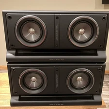 JVC SP-MX77MTN SPEAKER PAIR Full Range & Port Woofer 35W/45W - Tested VIDEO