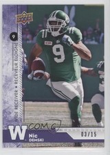 2018 Upper Deck CFL Purple 3/15 Nic Demski #53 i9i