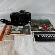 VTG Canon T50 Camera 35mm Programmed Automation  Lens FD 50mm 1 : 1.8  TESTED