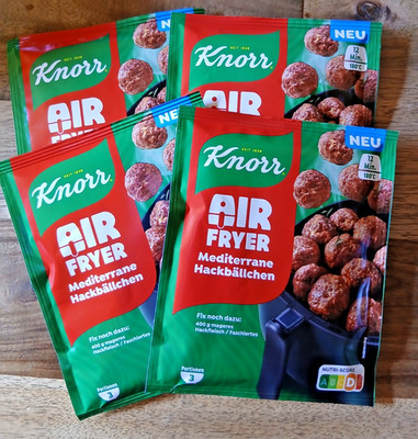 Neu! Knorr Air Fryer Mediterrane Hackbällchen  4 x 38g (36,84/kg) - Top Preis