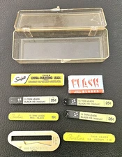 Vintage Mechanical Pencil Refills Leads Scripto Pentel, With Vintage Plastic Box