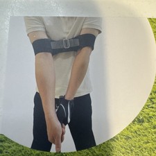 Golf Swing Training Aid Arm Band Correcting Trainer Muscle Memory Practice Pink