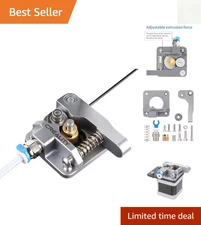 Gray Aluminum Extruder for Ender 3/CR-10 Models - Improved Filament Feed