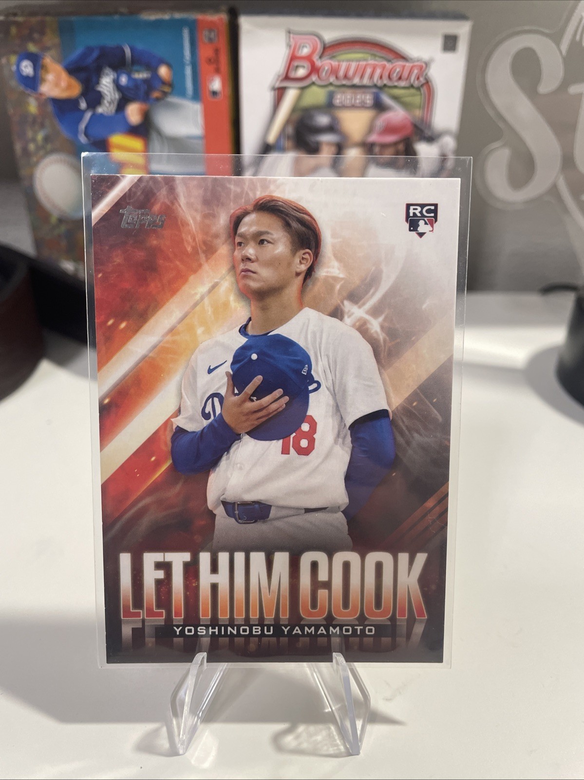 2024 Topps Update Series - Let Him Cook Yoshinobu Yamamoto #LHC-15 (RC)