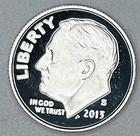 2013-S Silver Proof Roosevelt Dime .900 San Francisco Mint 90% Silver PR