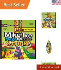 Exciting 28.8oz Mike and Ike Mega Mix Sour Candy - 10 Flavors for Fun Moments