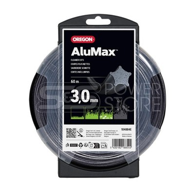 Oregon Mähfaden AluMax Nylium Starline 3,0 mm x 60 m Trimmer Freischneidefaden
