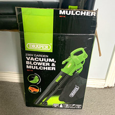 Draper Leaf Blower/Vacuum Combo 230V 3000W Mulcher w/ Collection Bag 82116
