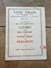 1929 The Little Theatre London Programme "Jealousy"