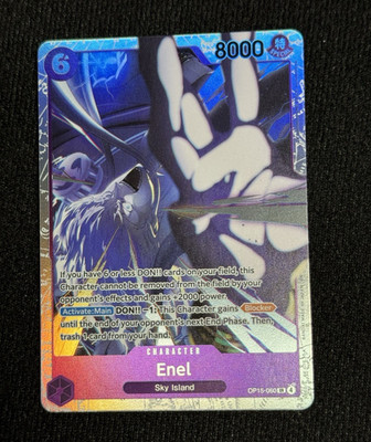 Bandai Enel Character OP15-060 SR Foil Special 8000 Power English