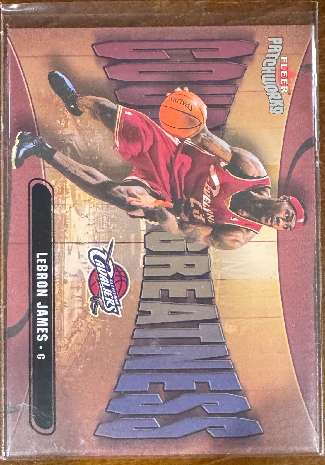 2003-04 Fleer Patchworks LeBron James RC #23 Courting Greatness Cleveland Cavs