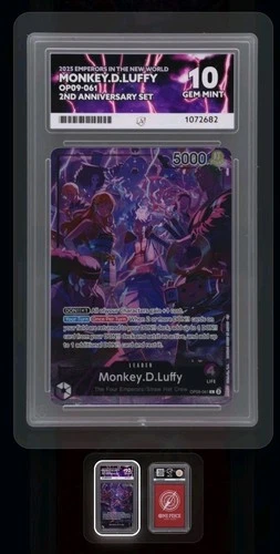 2025 One Piece 2nd Anniversary Monkey D Luffy #OP09-061 Ace 10 READ DESCRIPTION