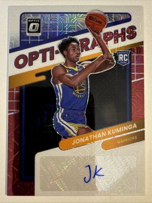 2021-22 Panini Donruss Optic Jonathan Kuminga Opti-Graphs Choice Rookie Auto