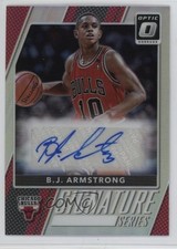 2017 Panini Donruss Optic Signature Series Holo Prizm BJ Armstrong #82 Auto 9on