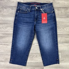 NWT Women's Lucky Brand The Pedal Pusher Capri Jeans Medium Wash sz 6/28
