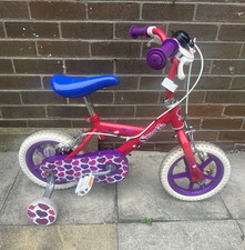 Sweetie Girls Kids Bike Pink/Purple/White/Blue 12in Stabilisers Bell 1sp