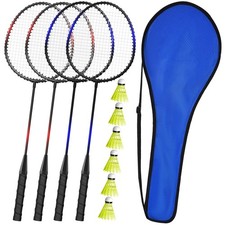KH Badminton Rackets Set of 4,Beach Lawn Backyard Game Outdoor Sports,4 Racqu...