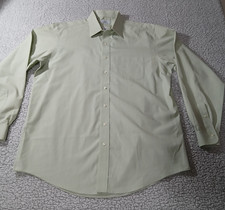Brooks Brothers 346 Mens Shirt XL Mint Green Long Sleeve Button Up Stain 